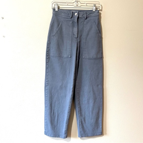 Aritzia Wilfred Free Modern Utility Pant Utility Pants Size 2 Gray Blue Preowned - Picture 11 of 12